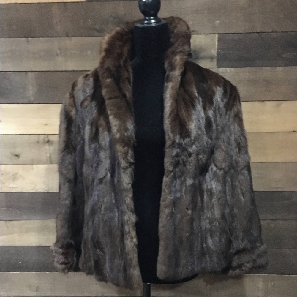 Russian Squirrel Fur Coat Chocolate Brown